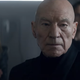 Patrick Stewart, Michelle Hurd, and Evan Evagora appear as Captain Jean-Luc Picard, Raffi Musiker, and Elnor in Star Trek: Picard season 2.
